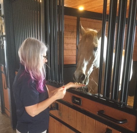 Donna with Horse 1